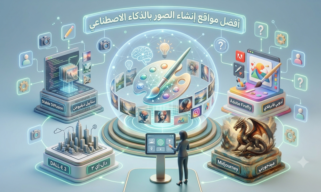 أفضل مواقع إنشاء الصور بالذكاء الاصطناعي في 2026: دليل شامل للمبدعين والمحترفين