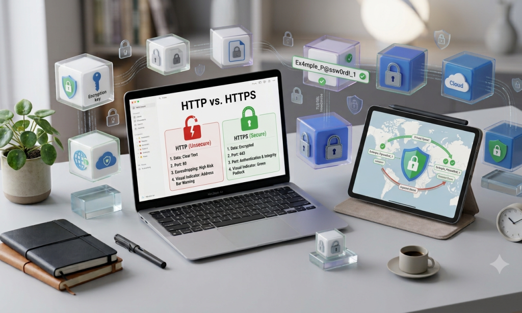 الفرق بين HTTP و HTTPS: دليل شامل لأمن المواقع