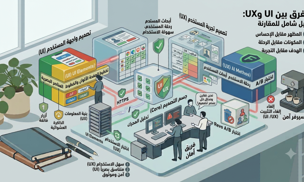 الفرق بين UI و UX: دليل شامل للمبتدئين