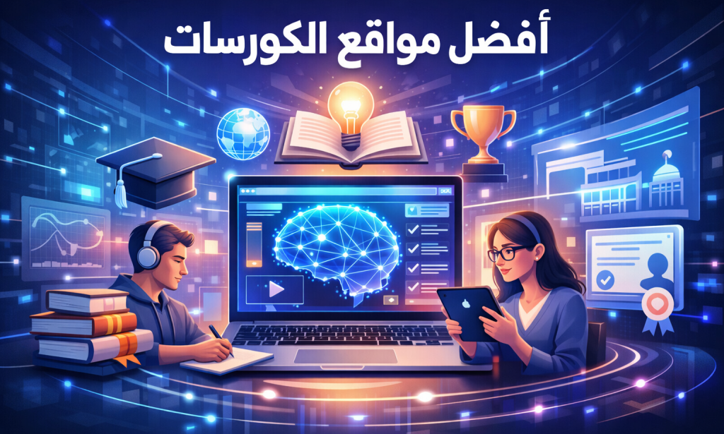 أفضل مواقع الكورسات في 2026: دليل شامل لاختيار منصة التعلم المناسبة