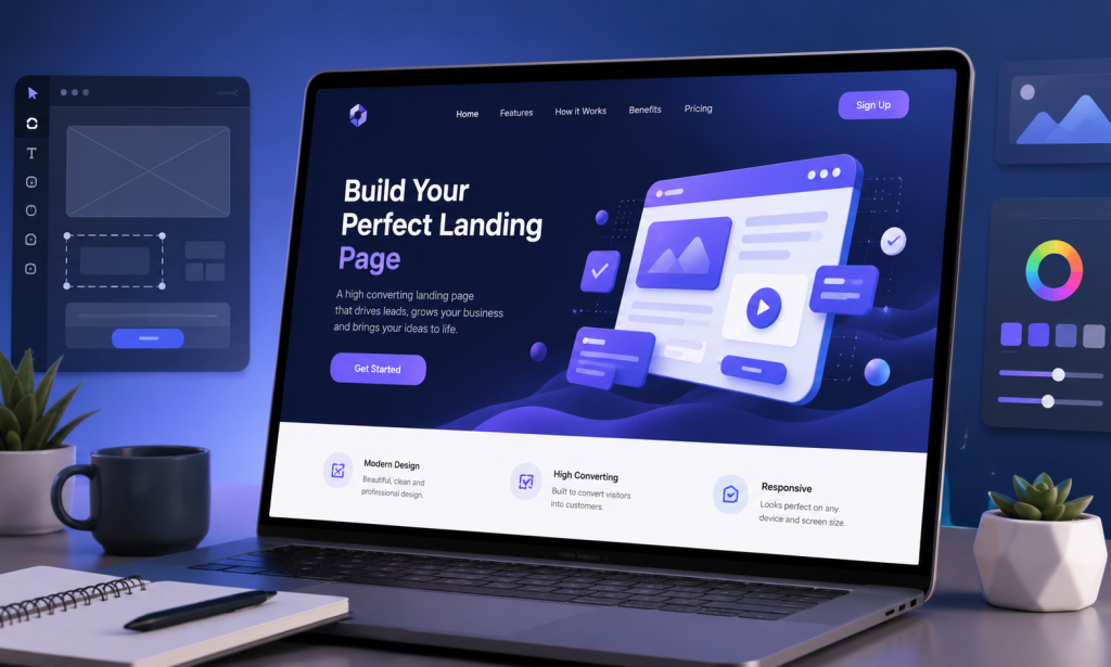 كيفية إنشاء Landing Page احترافية: دليل شامل لتحويل الزوار إلى عملاء