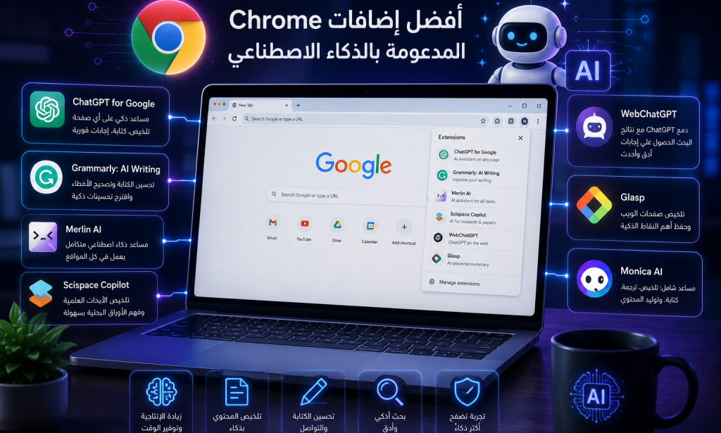 أفضل إضافات Chrome المدعومة بالذكاء الاصطناعي في 2026: دليل شامل